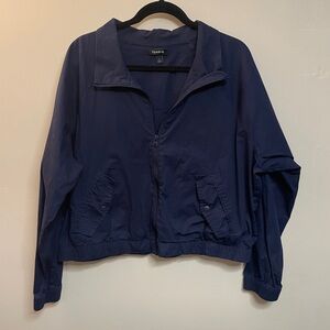 Torrid Deep‎ navy Blue Bomber Jacket size 1